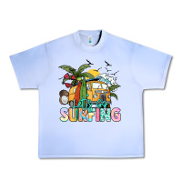 Grape Ice Let's go surfing Urban Heavy Tee - NancyCooperArtShop