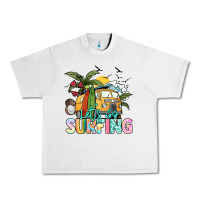 Lunar Rock Let's go surfing Urban Heavy Tee - NancyCooperArtShop