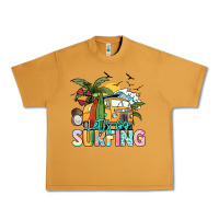 Peanut Butter Let's go surfing Urban Heavy Tee - NancyCooperArtShop