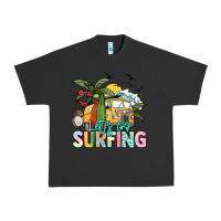 Pigment Black Let's go surfing Urban Heavy Tee - NancyCooperArtShop