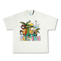 Pistachio Let's go surfing Urban Heavy Tee - NancyCooperArtShop