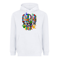 White aba therapist Heavyweight Hoodie - CowhideDigitalArt