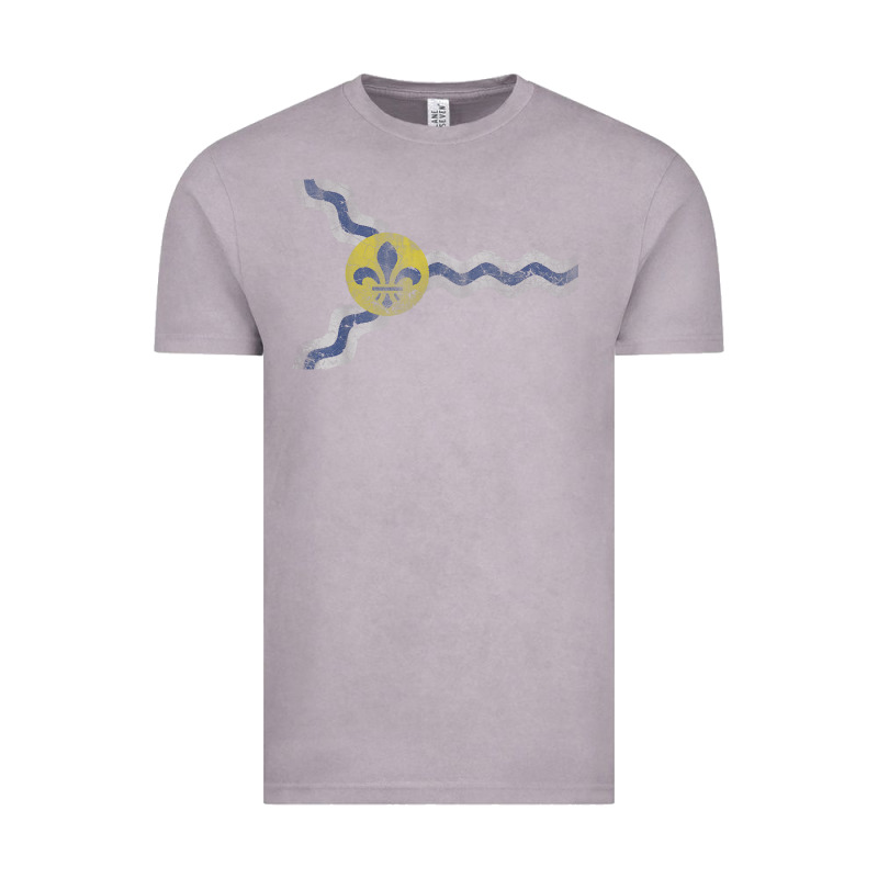 St Louis Missouri Flag Vintage Faded Home Family Vintage Tee by trangStudio | Teevron