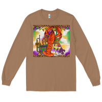 Toasted Coconut Mardi Gras Crawfish Tumbler Long Sleeve Tee - HowdyJamesFarm
