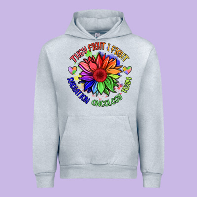 Oncology Team Sunflower Urban Hoodie Designed By Barkaloodesign