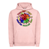 Pigment Salmon oncology team sunflower Urban Hoodie - BarkalooDesign