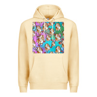 Pina Colada Easter Bunny With Truck Seamless Pattern Premium Hoodie - BundleAndBundleShop