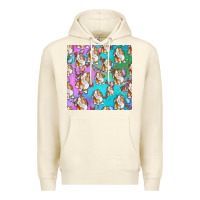 Sandshell Easter Bunny With Truck Seamless Pattern Premium Hoodie - BundleAndBundleShop