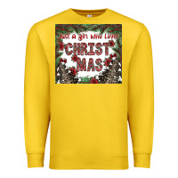 Lemon just a girl who loves christmas Premium Sweatshirt - CowhideDigitalArt