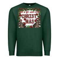 Just A Girl Who Loves Christmas Premium Sweatshirt | Teevron