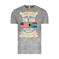 Cloud Rock South Africa American Flag USA South African Roots Gifts Vintage Tee - trangStudio