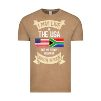 Vintage Coffee South Africa American Flag USA South African Roots Gifts Vintage Tee - trangStudio