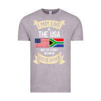Vintage Zinc South Africa American Flag USA South African Roots Gifts Vintage Tee - trangStudio