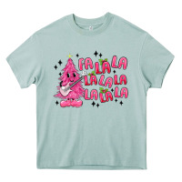 Arona pink christmas fa la la Heavy Core Tee - MaliasSmallBusiness