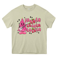 Mossy pink christmas fa la la Heavy Core Tee - MaliasSmallBusiness
