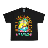 Black Life's a beach make some waves Urban Heavy Tee - NancyCooperArtShop