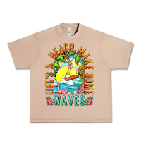 Burro Life's a beach make some waves Urban Heavy Tee - NancyCooperArtShop