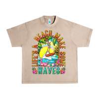 French Oak Life's a beach make some waves Urban Heavy Tee - NancyCooperArtShop