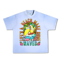 Grape Ice Life's a beach make some waves Urban Heavy Tee - NancyCooperArtShop