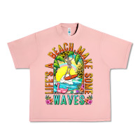 Salmon Life's a beach make some waves Urban Heavy Tee - NancyCooperArtShop