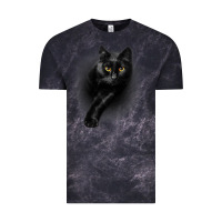 Cloud Black Black Cat Yellow EyesCats Tee Shirt Gifts Vintage Tee - trangStudio