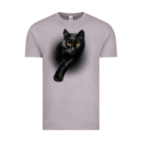 Vintage Zinc Black Cat Yellow EyesCats Tee Shirt Gifts Vintage Tee - trangStudio