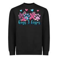 Black xoxo hugs and kisses paws olivia Heavyweight Sweatshirt - OliviaCreatesArt