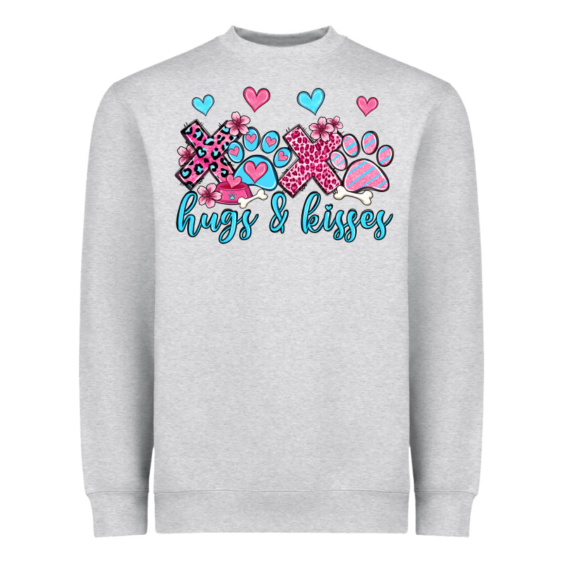 Xoxo Hugs And Kisses Paws Olivia Heavyweight Sweatshirt by OliviaCreatesArt | Teevron
