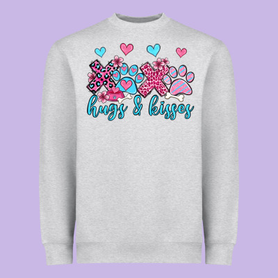 Xoxo Hugs And Kisses Paws Olivia Heavyweight Sweatshirt Designed By Oliviacreatesart