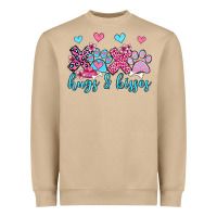 Mushroom xoxo hugs and kisses paws olivia Heavyweight Sweatshirt - OliviaCreatesArt