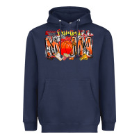 Navy basketball mama Heavyweight Hoodie - CowhideDigitalArt