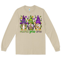 Mushroom Mardi Gras crew with gnomies Long Sleeve Tee - HowdyJamesFarm