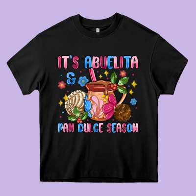 Its Abuelita And Pan Dulce Season Heavy Core Tee Designed By Maliassmallbusiness
