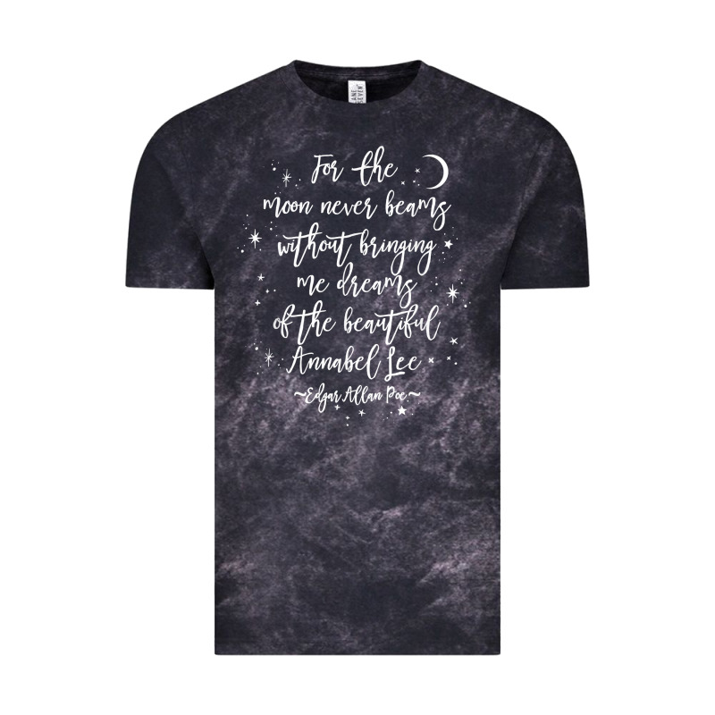 Edgar Allan Poe Literary Gift, Annabel Lee Quote Gothic Poet T Shirt Vintage Tee by trangStudio | Teevron