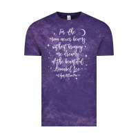 Cloud Purple edgar allan poe literary gift, annabel lee quote gothic poet t shirt Vintage Tee - trangStudio