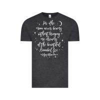 Vintage Black edgar allan poe literary gift, annabel lee quote gothic poet t shirt Vintage Tee - trangStudio