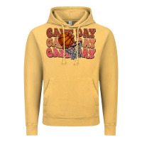 Vintage Mustard Game day game day game day Basketball Vintage Hoodie - NancyCooperArtShop