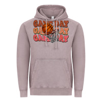 Vintage Zinc Game day game day game day Basketball Vintage Hoodie - NancyCooperArtShop
