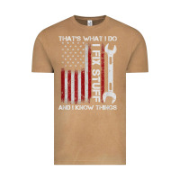 Vintage Camel That_s What I Do I Fix Stuff And I Know Things American Flag Vintage Tee - trangStudio