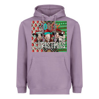 Lavender mooey Christmas Heavyweight Hoodie - CowhideDigitalArt