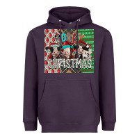 Plum mooey Christmas Heavyweight Hoodie - CowhideDigitalArt