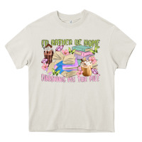 Cream id rather be home finishing my tbr pile Heavy Core Tee - MaliasSmallBusiness