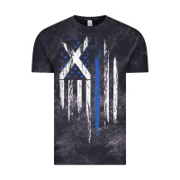 Cloud Black Scottish American Flag Combo Scotland USA Saltire Gift Vintage Tee - trangStudio
