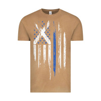 Vintage Camel Scottish American Flag Combo Scotland USA Saltire Gift Vintage Tee - trangStudio