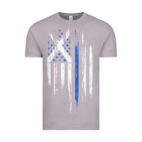 Vintage Zinc Scottish American Flag Combo Scotland USA Saltire Gift Vintage Tee - trangStudio