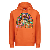 Carrot Happy Easter Rainbow Premium Hoodie - BundleAndBundleShop