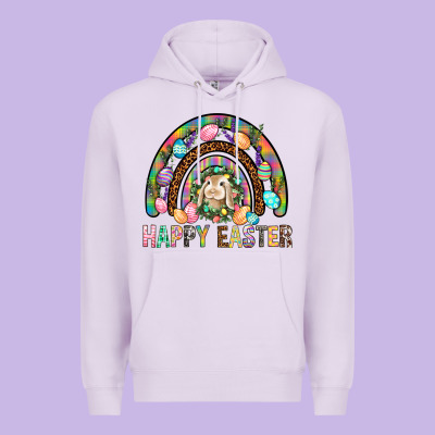 Happy Easter Rainbow Premium Hoodie Designed By Bundleandbundleshop