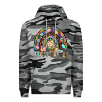 Slate Camo Happy Easter Rainbow Premium Hoodie - BundleAndBundleShop