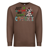 Chestnut just a girl who loves christmas Premium Sweatshirt - CowhideDigitalArt