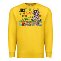 Just A Girl Who Loves Christmas Premium Sweatshirt | Teevron
